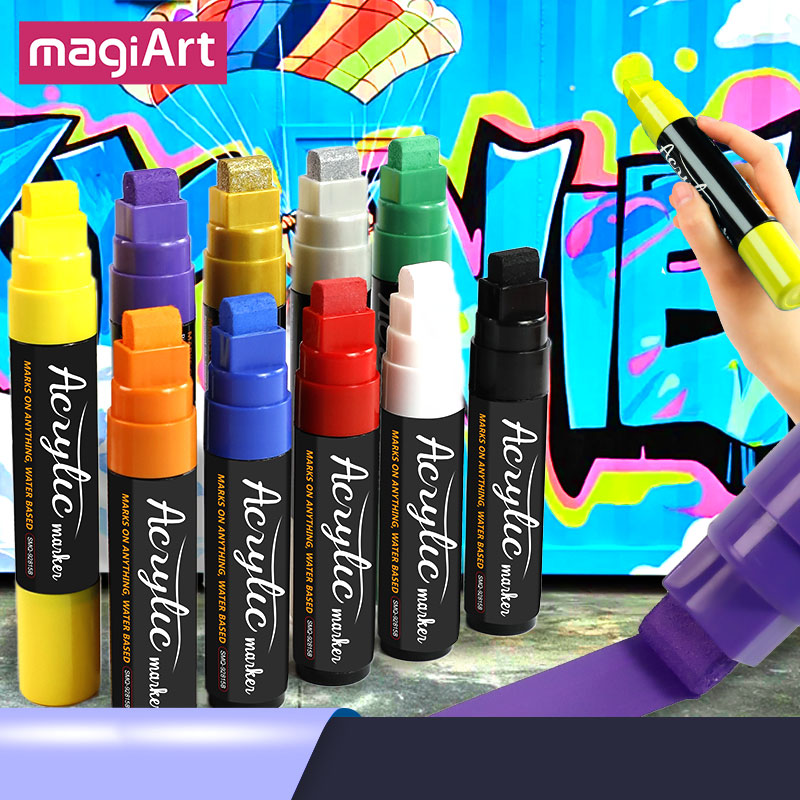 Art Craft Jumbo - Rotuladores acrílicos de colores permanentes Jumbo