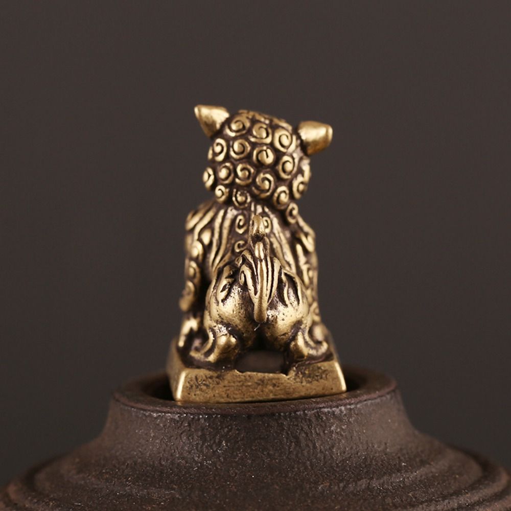 Art Craft Lion - Adorno de Escritorio Hecho a Mano