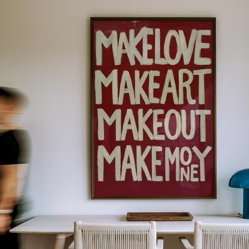 Art Craft Love - Cuadro moderno y retro hecho a