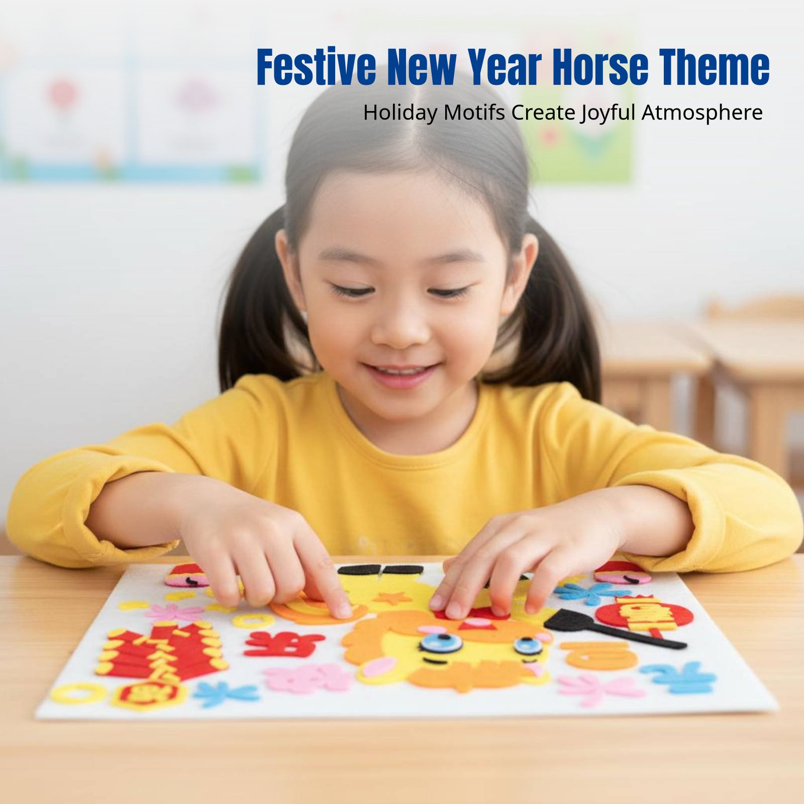 Art Craft For Kindergarten - Pegatina de tela DIY para el