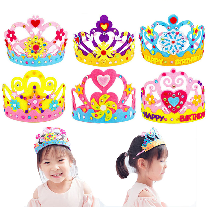Art Craft For Kindergarten - DIY manualidades juguete corona papel creativo