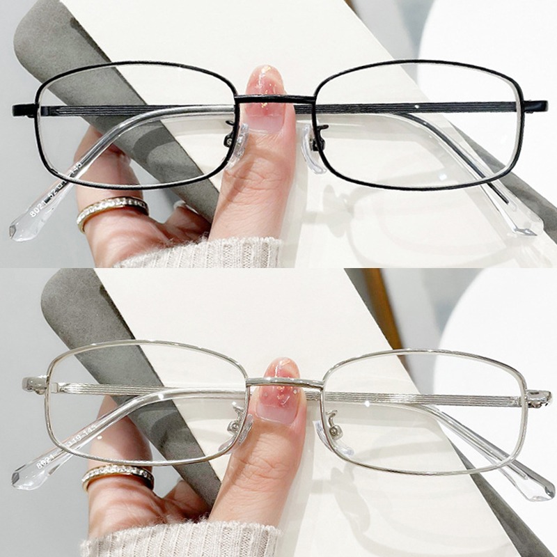 Art Craft Glasses - Gafas con montura cuadrada de Metal