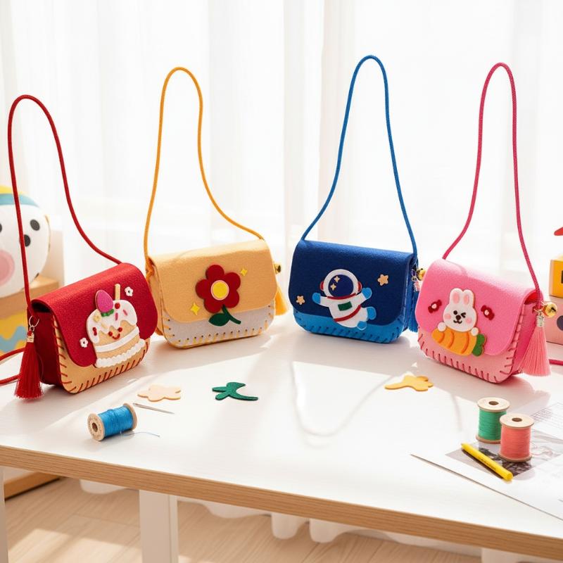 Art Craft For Kindergarten - Kit para Hacer Bolsos de Fieltro
