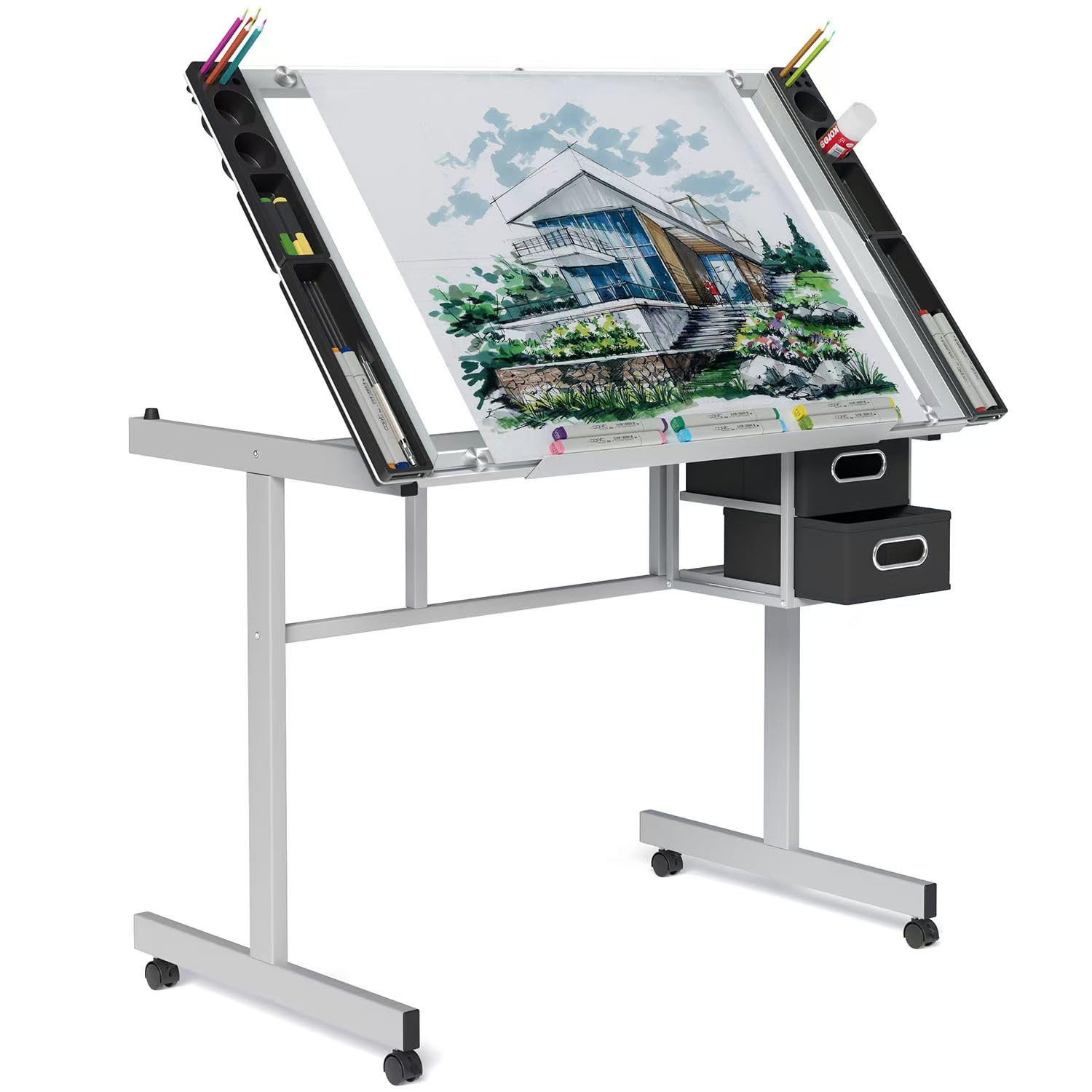 Art Crafts - Mesa de Dibujo Ajustable con Superficie