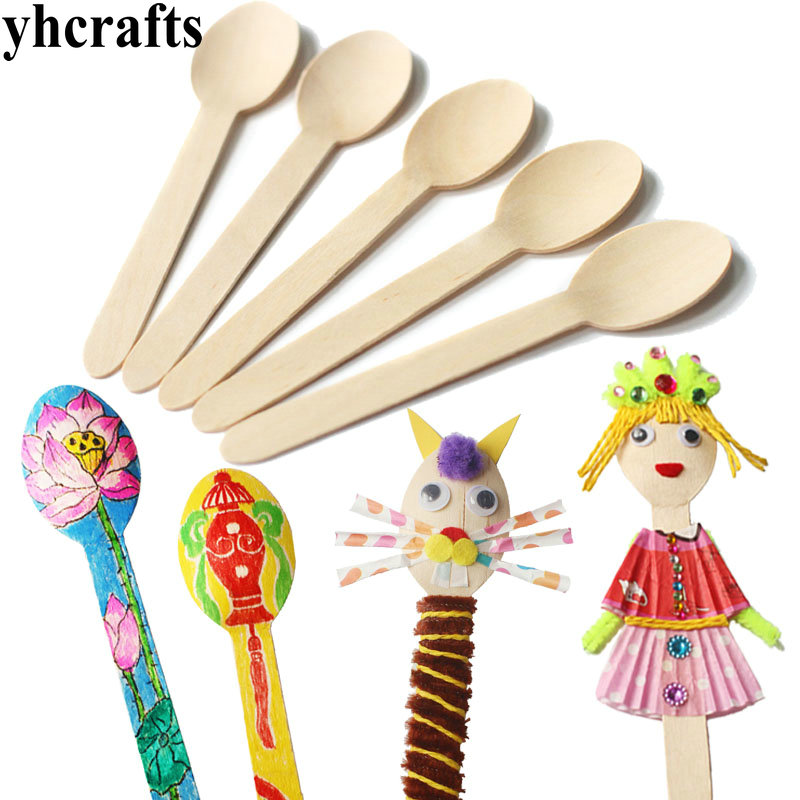 Art Craft For Kindergarten - 20 unids/lote. Cuchara de madera para