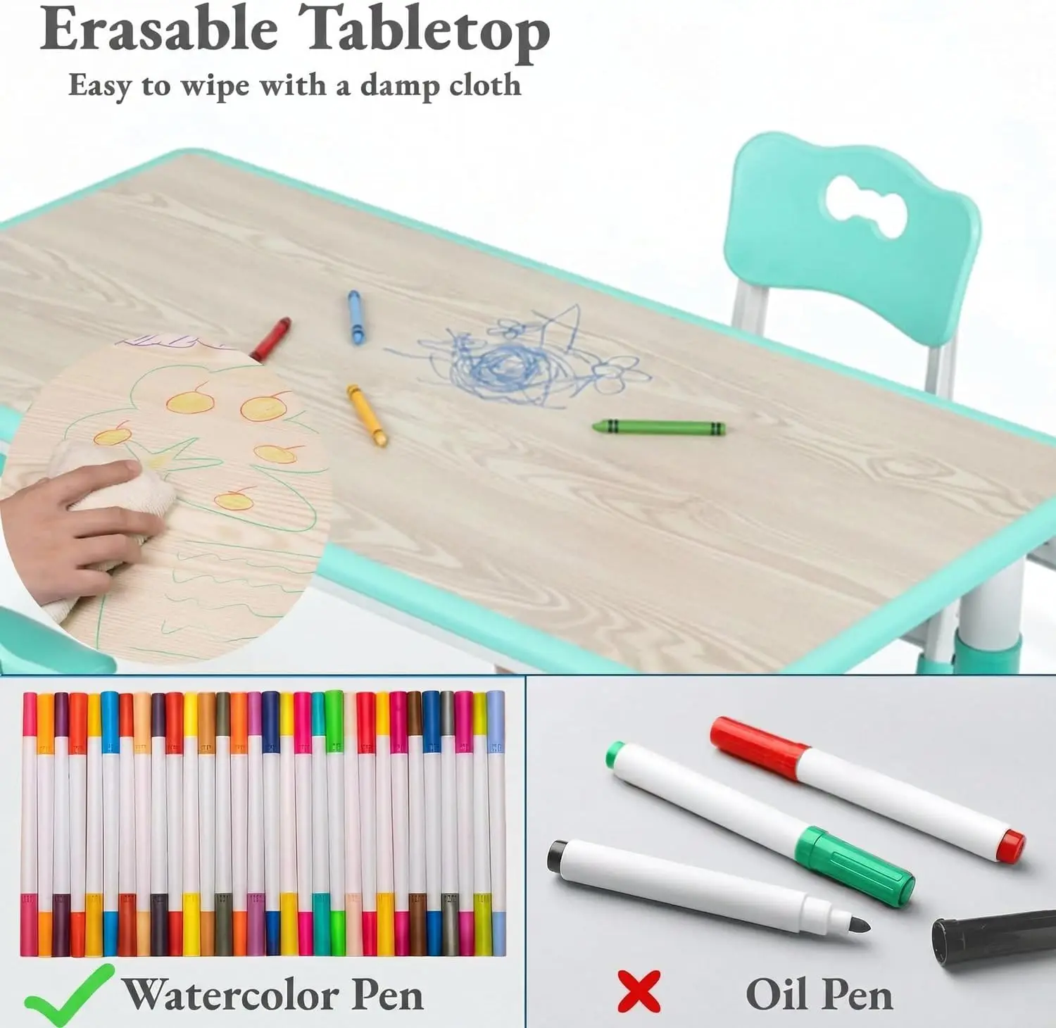 Juego de Mesa y 6 Sillas para  - Art Craft Preschool reseña y precio