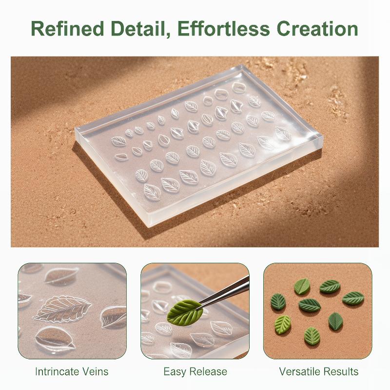 Molde 3D de silicona para deco - Art Craft Leaves reseña y precio