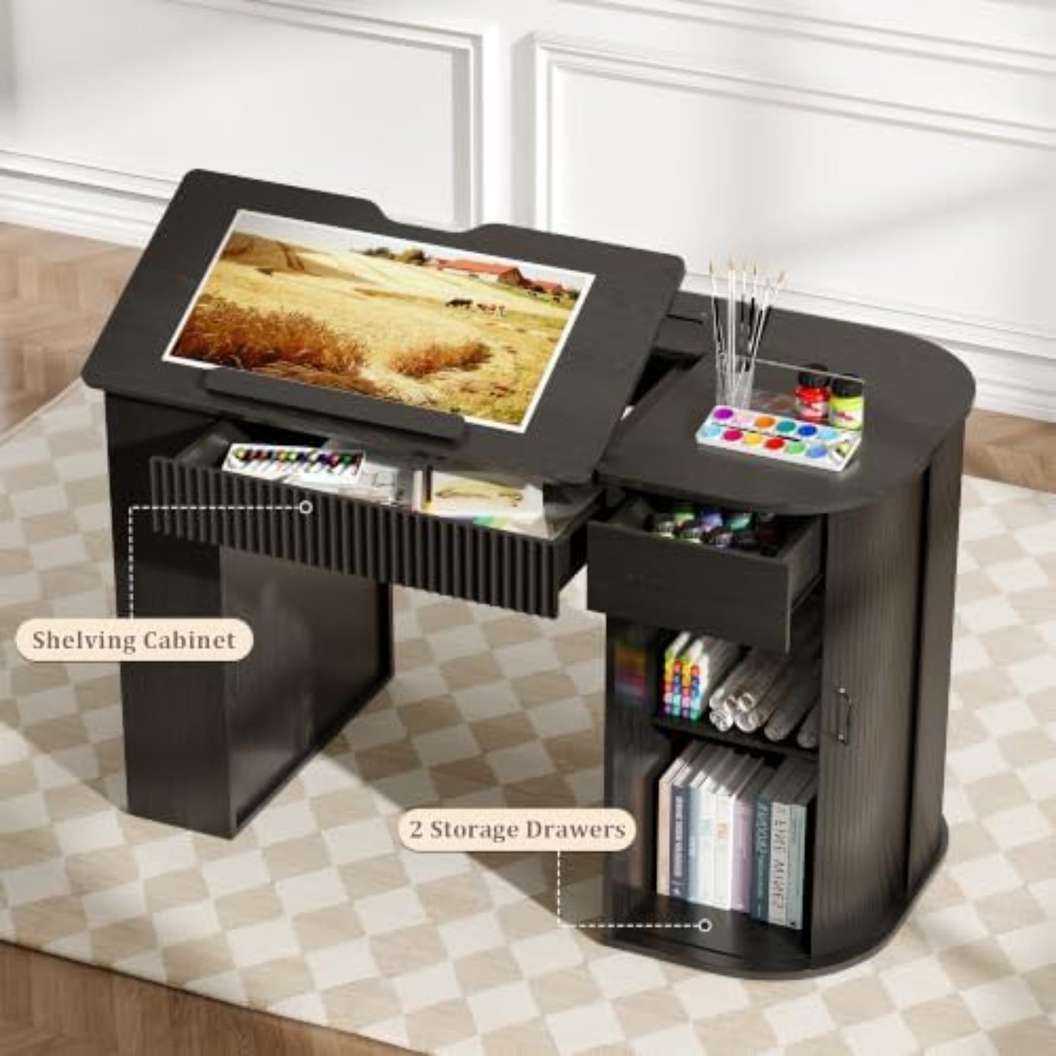 Mesa de Dibujo con Gabinete de - Art Crafts reseña y precio