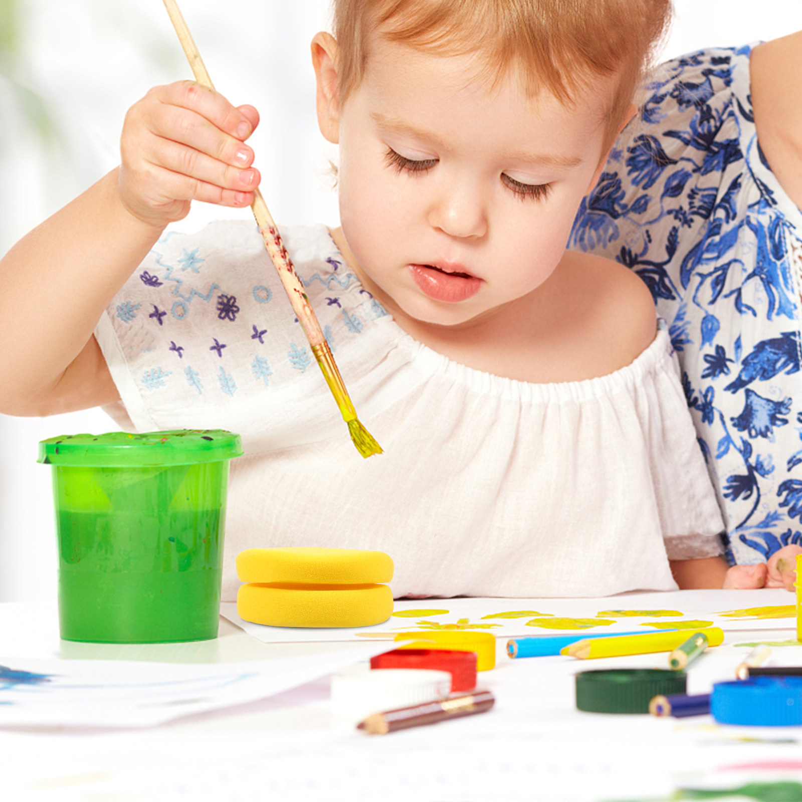 Juego de 2 Esponjas Redondas p - Art Craft For Kindergarten reseña y precio