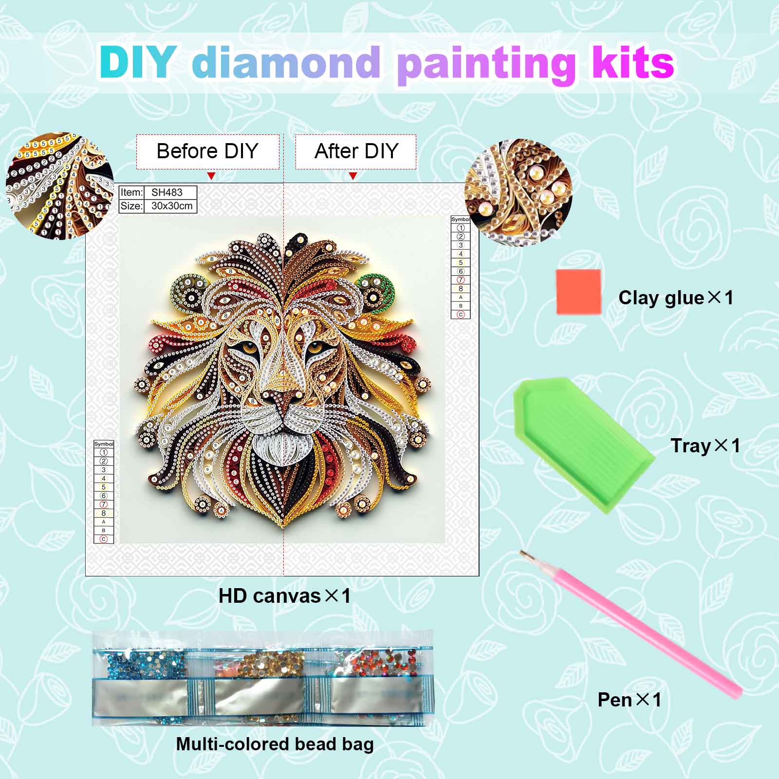 Kits de diamantes de forma esp - Art Craft Lion reseña y precio