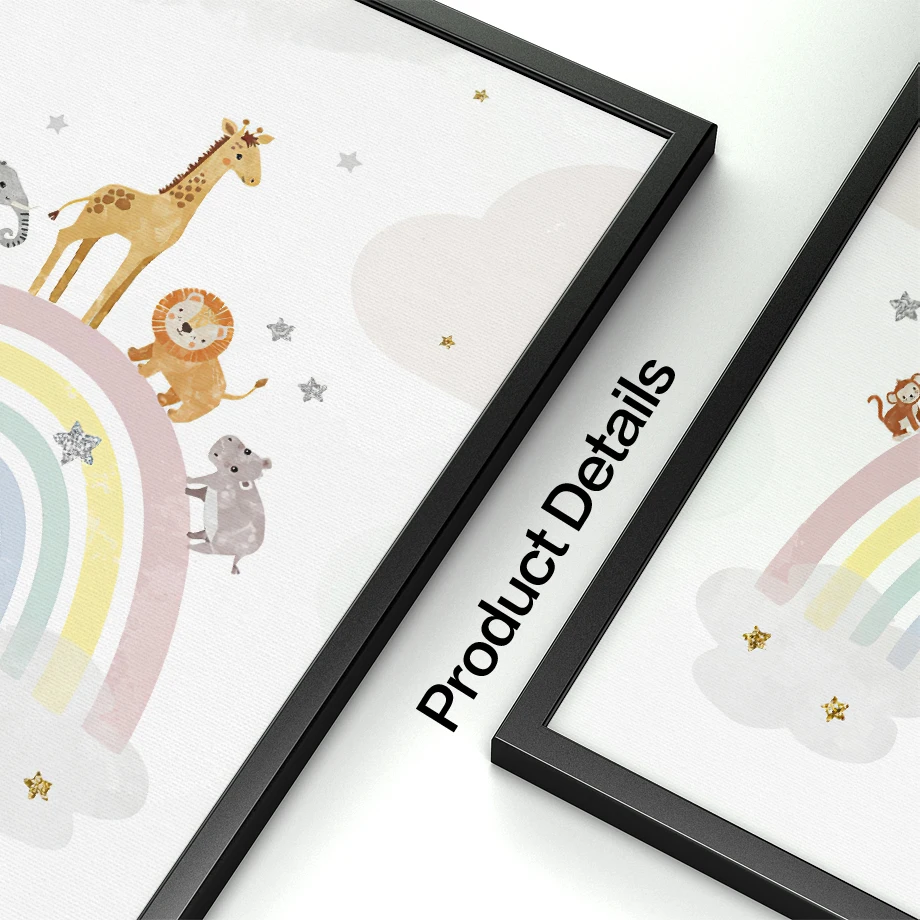 Pósteres nórdicos de jirafa, e - Art Craft Love reseña y precio