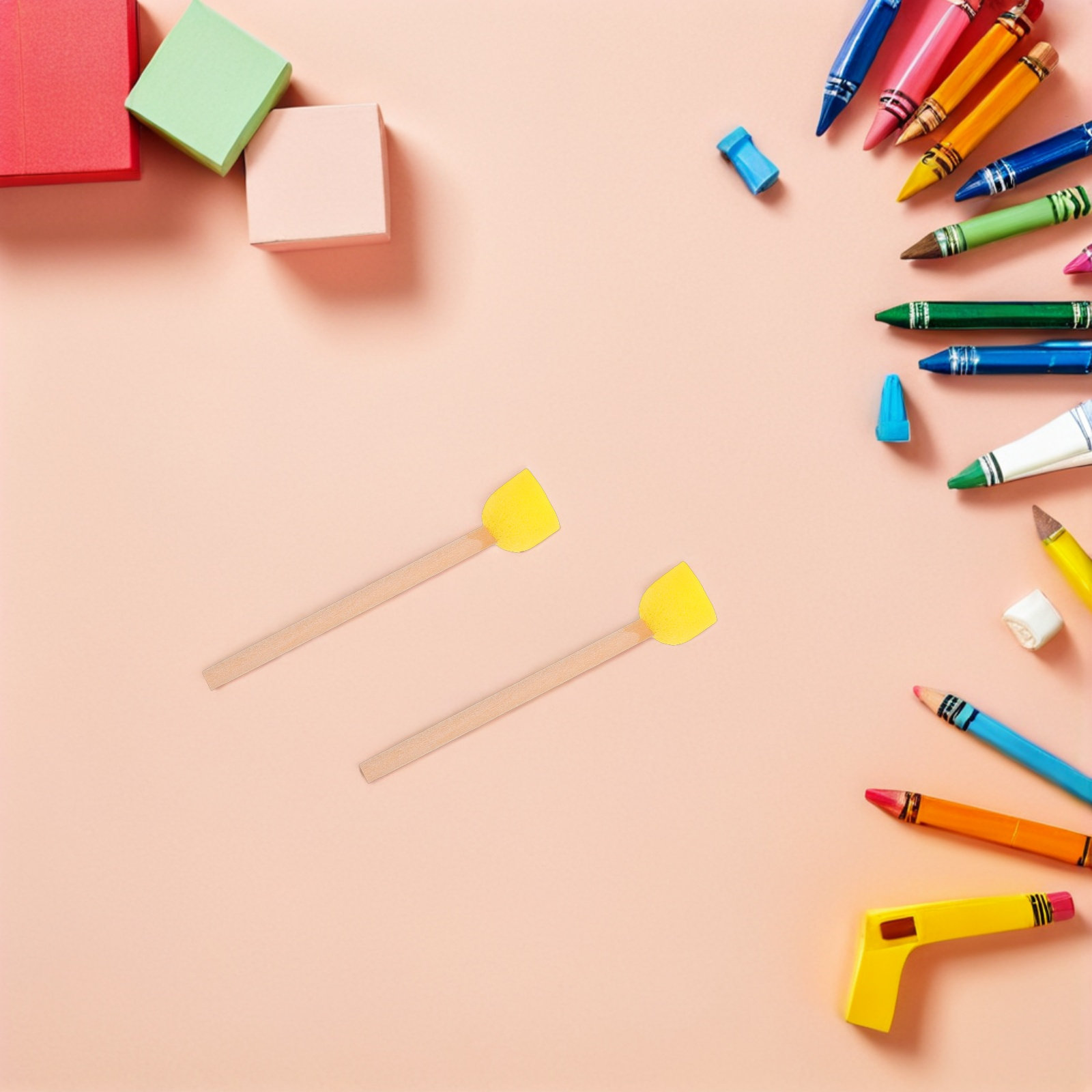 80 pinceles de esponja redondo - Art Craft Preschool reseña y precio