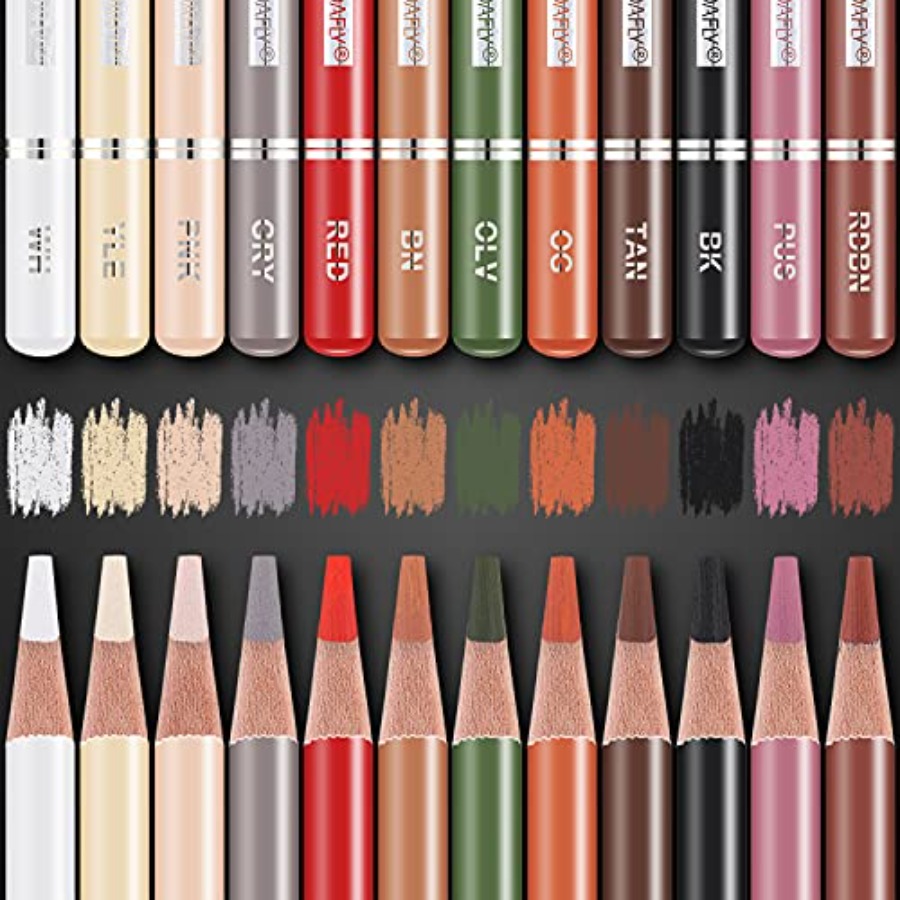 Juego de Lápices de Carbón de  - Colored Pencil Professional reseña y precio