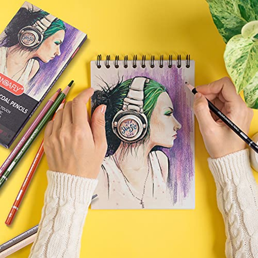 Juego de Lápices de Carbón de  - Colored Pencil Professional reseña y precio
