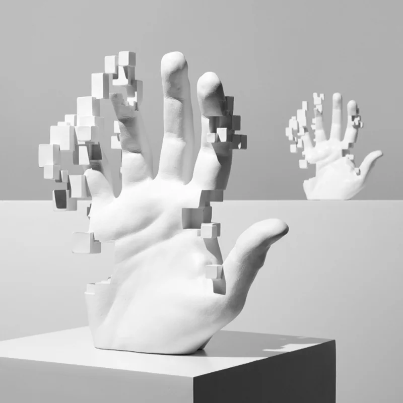 Escultura abstracta de palma d - Exhibition Of Art And Craft reseña y precio