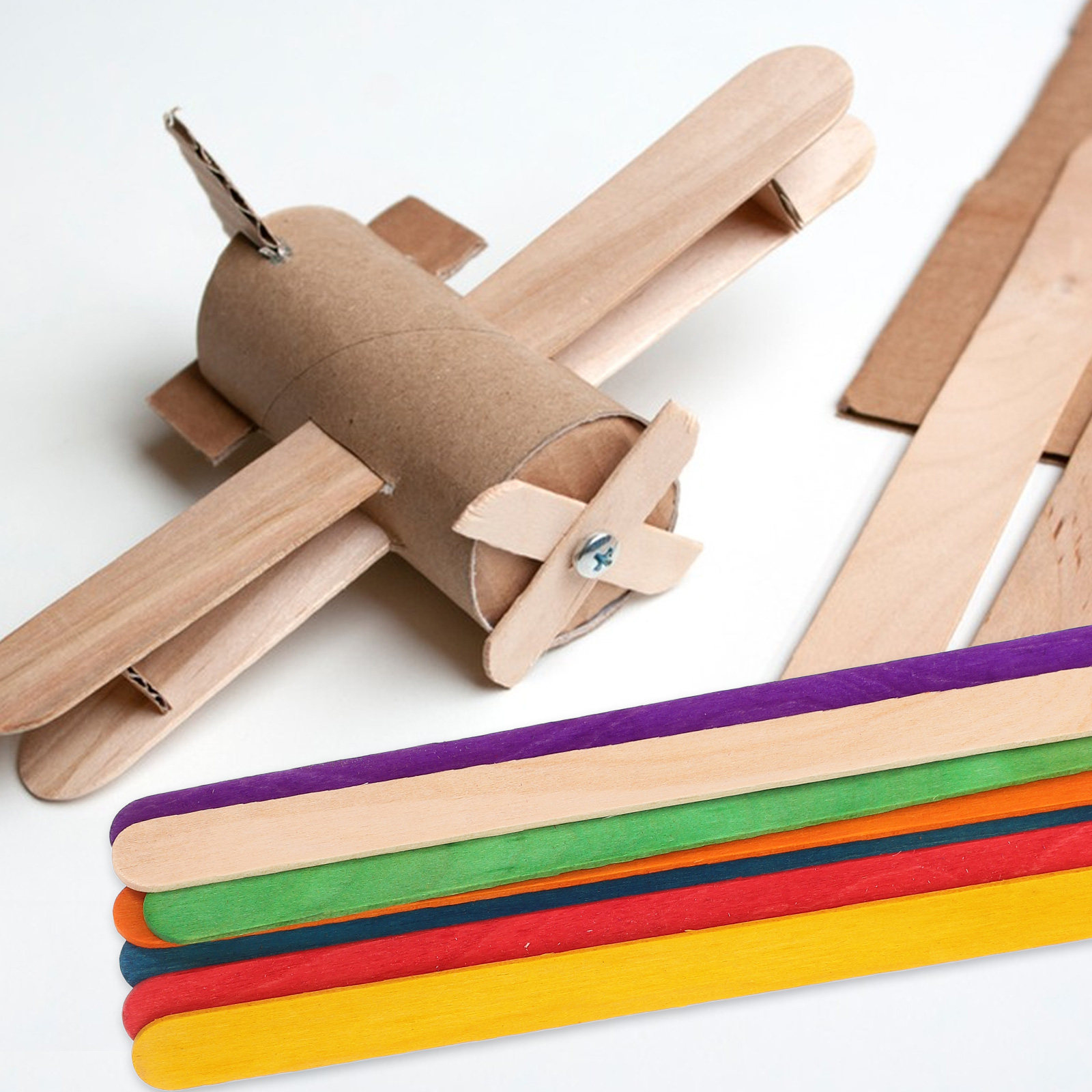 200 Palitos de Madera de Color - Art Craft Jumbo reseña y precio
