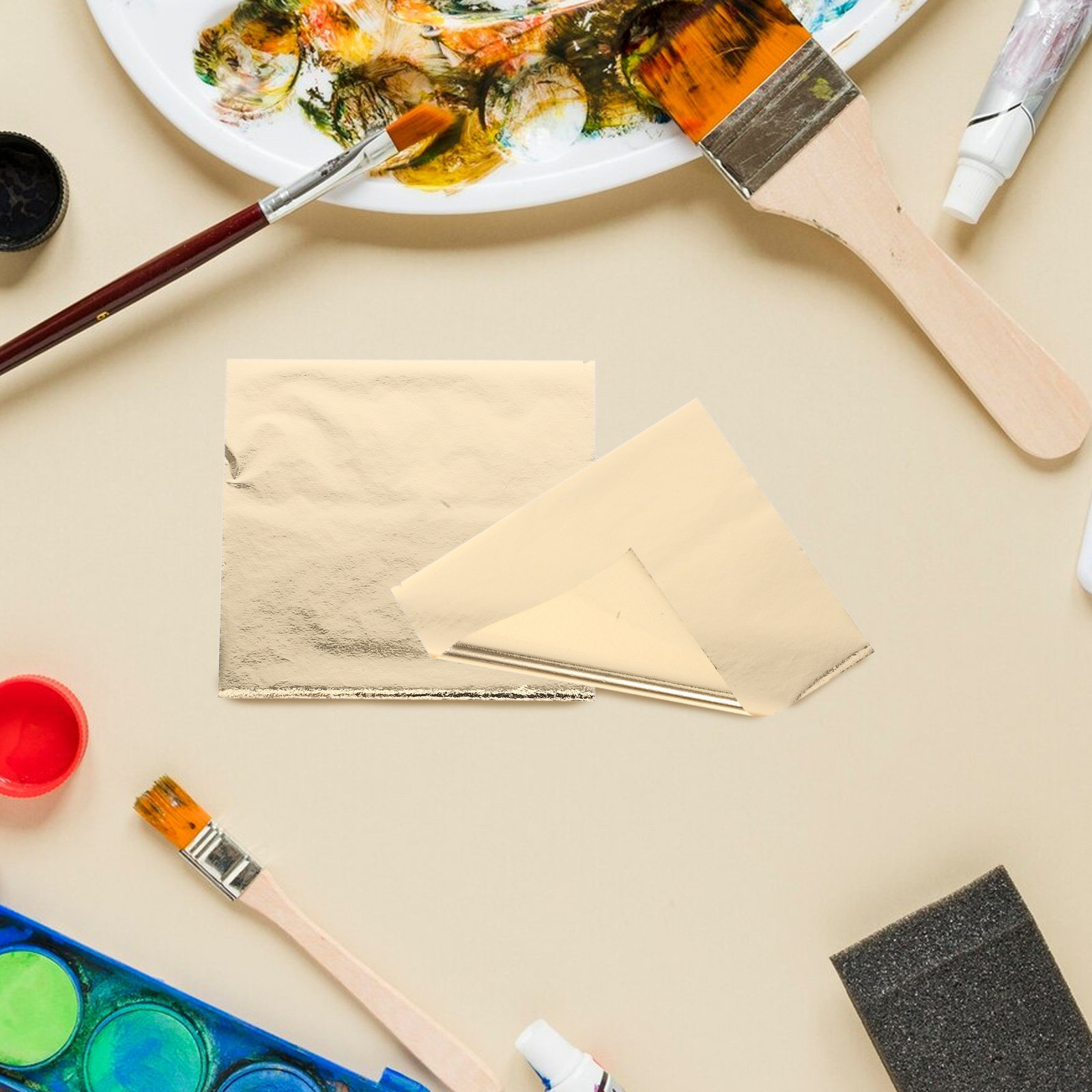 100 Hojas de Papel Metalizado  - Art Craft Leaves reseña y precio