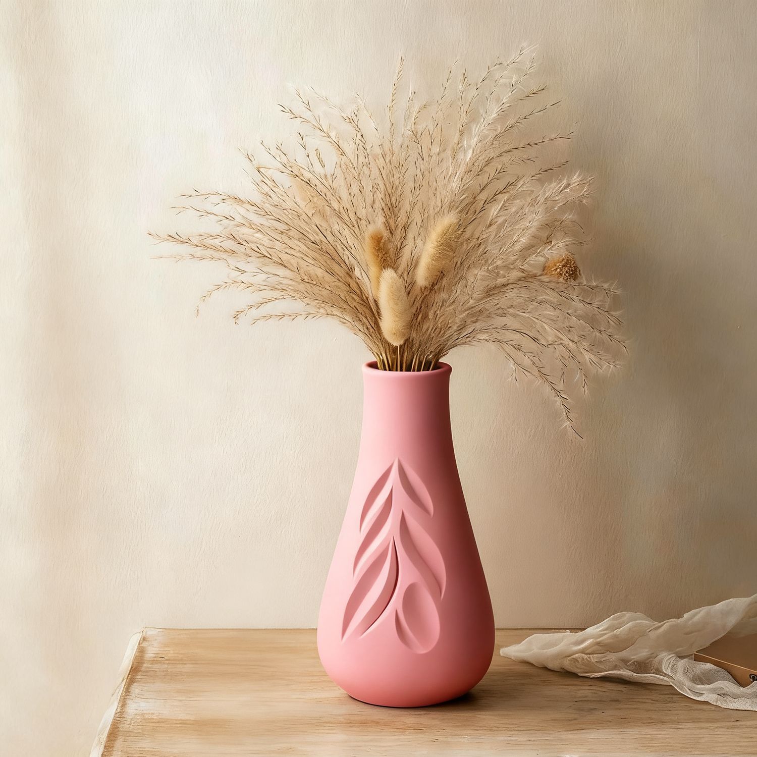 Florero con textura de hoja, m - Art Craft Leaves reseña y precio