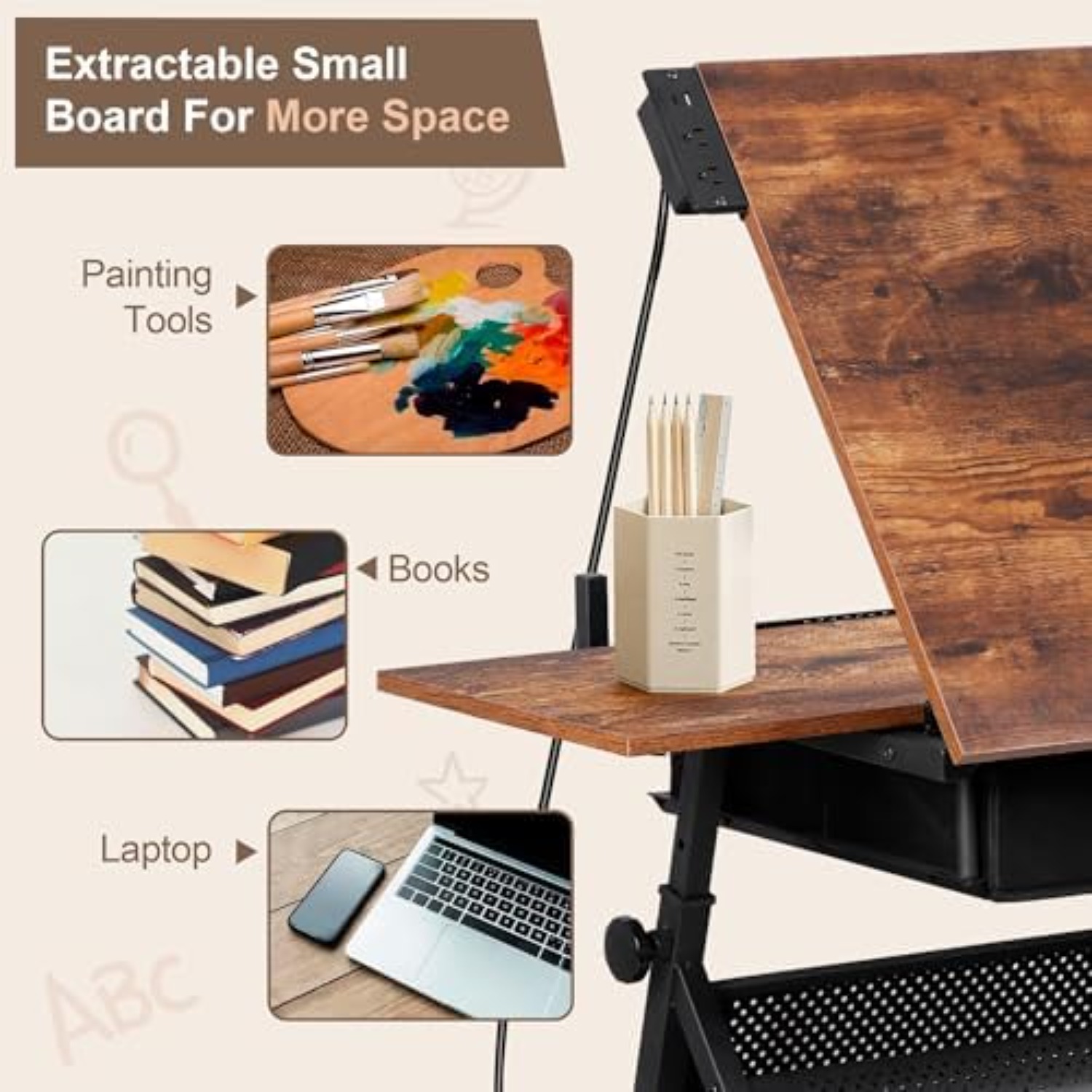 Mesa de Dibujo Ajustable con T - Art Crafts reseña y precio