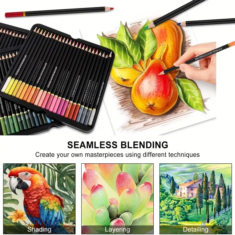 Brutfuner 72 lápices de acuare - Colored Pencil Professional reseña y precio