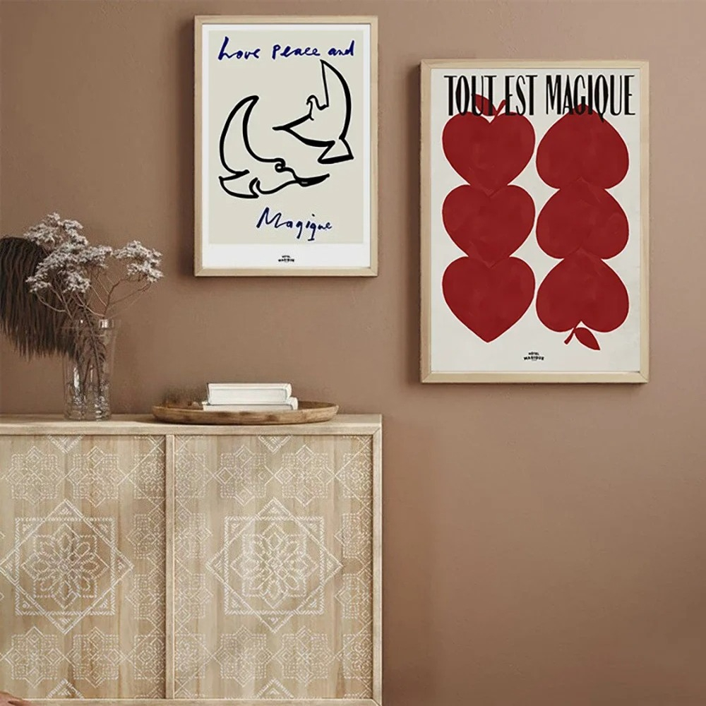 Arte Retro nórdico moderno, ma - Art Craft Love reseña y precio