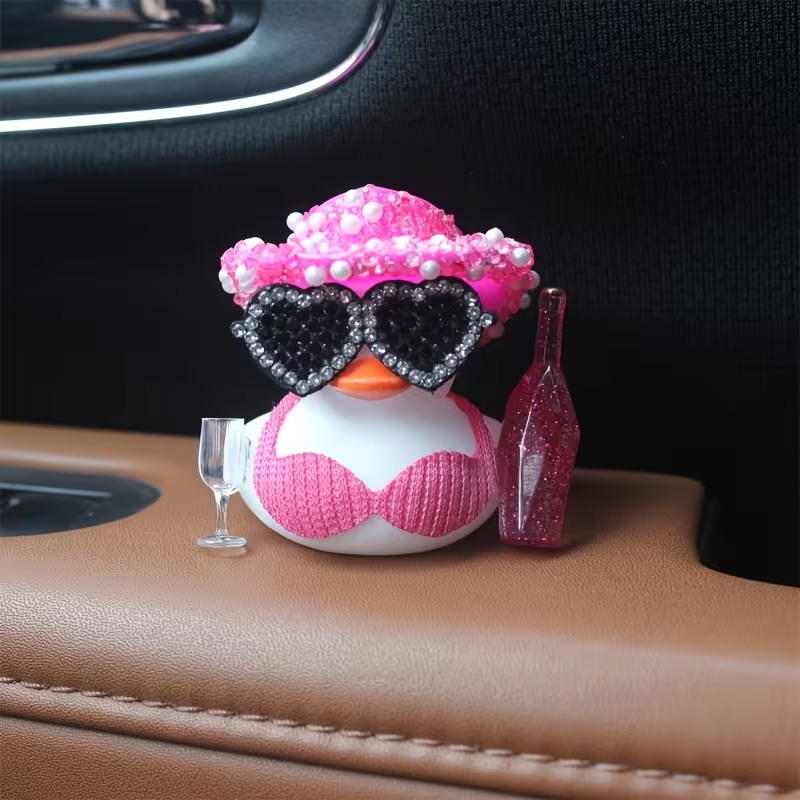 Elegante y Brillante Pato Negr - Art Craft Glasses reseña y precio