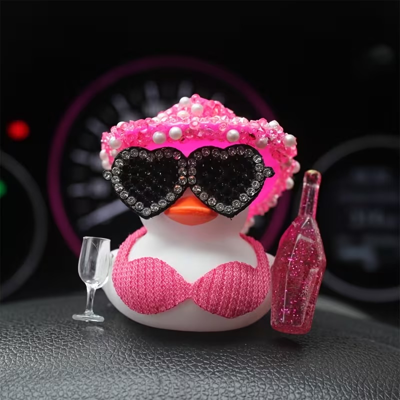 Elegante y Brillante Pato Negr - Art Craft Glasses reseña y precio