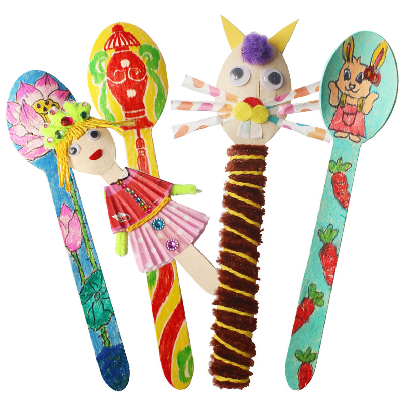 20 unids/lote. Cuchara de made - Art Craft For Kindergarten reseña y precio